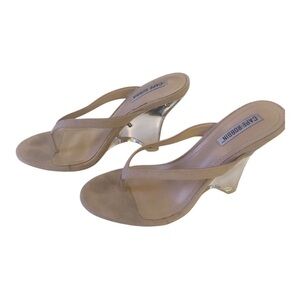 Cape Robbin Women's Tan Wedge Sandals